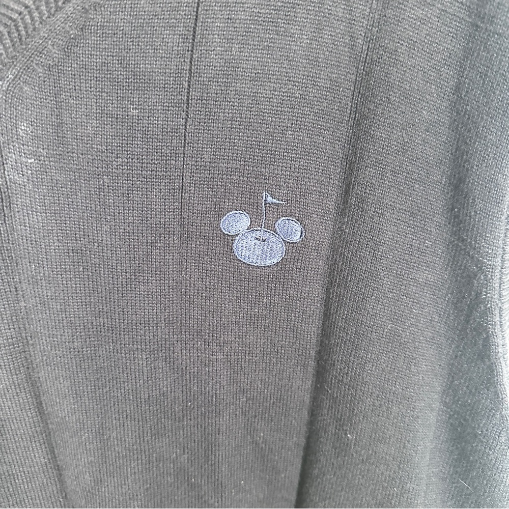 Vintage Disney Golf Collection Navy Blue Sweater Vest Size Large Mickey Mouse - Picture 2 of 5